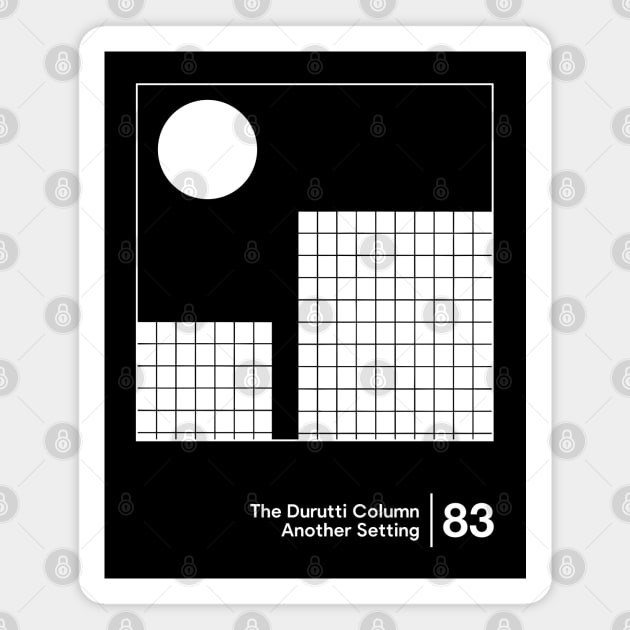 The Durutti Column - Minimal Graphic Design Tribute Magnet by saudade